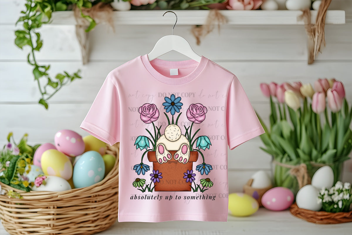 Absolutely Up to Something Bunny PNG