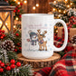 Snow Much Better Together | Snowman & Reindeer Christmas PNG