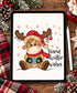Warm Winter Wishes Moose PNG | Cute Christmas Moose Digital Download