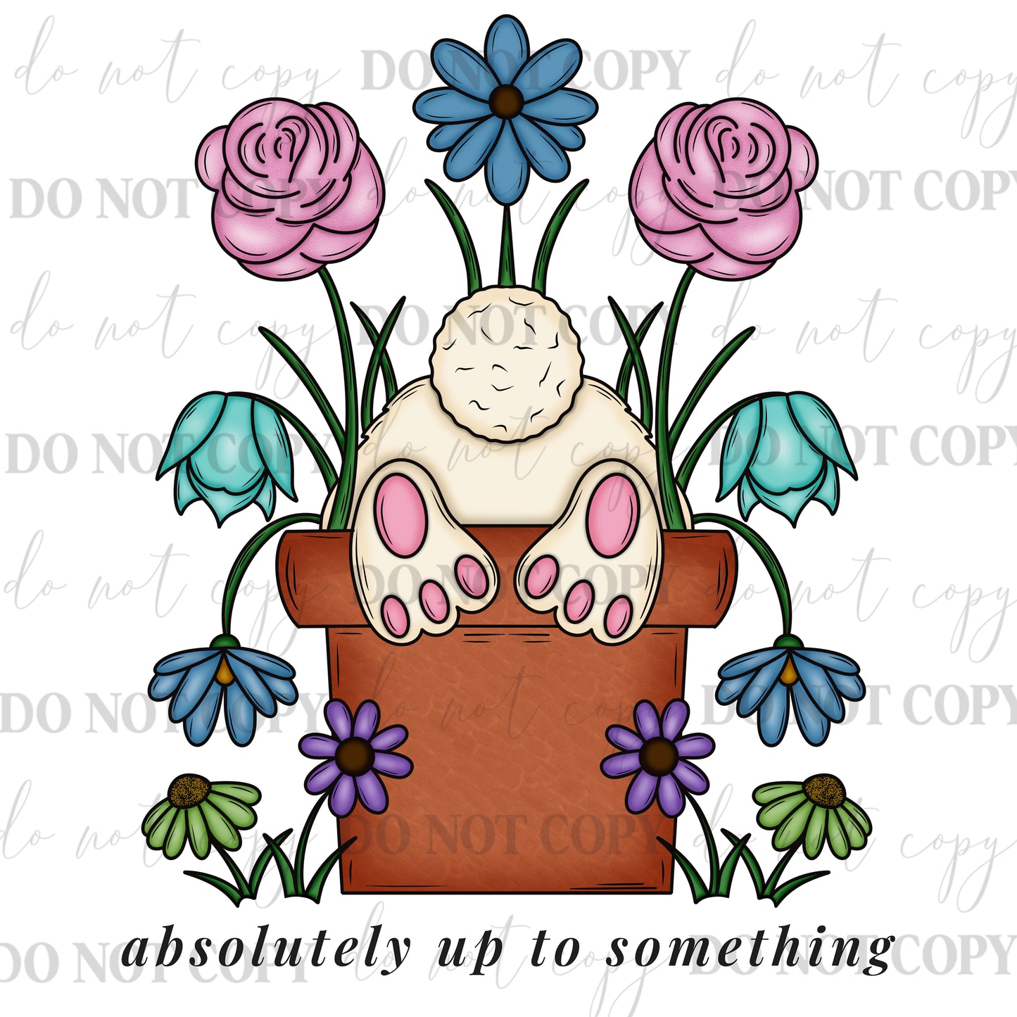 Absolutely Up to Something Bunny PNG