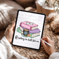 Reading in Full Bloom PNG | Book Lover Spring Design