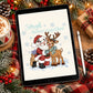 Sleigh Better Together | Santa & Reindeer Christmas PNG Digital Download